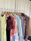 60s 70s 80s Psychedelic Hippie Vintage Women Clothing Lot of 10 For Resale