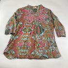 Antica Sartoria Tunic Womens Top Size 4 Embroidered Pearls Flowy