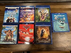 Disney blu ray movies lot - 7 Titles - Barely Even Played
