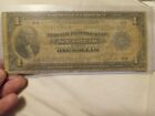 1914 $1 Blue Seal Federal Reserve Note Saddle Blanket worn circulated 
