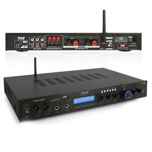 Pyle Home Theater Amplifier Audio Receiver Sound System w/ Bluetooth (200 Watt)