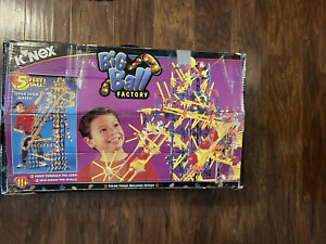 KNEX Big Ball Factory Vtg Building Set Not Complete with box, 12 lbs READ
