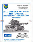 FRUATL080 1:35 Friulmodel Track Link Set - M41 Walker M42 Duster M44 T37 M53