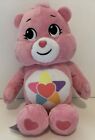 New ListingCare Bears - True Heart Bear Plush, Pink w/Multicolor Emblem, Stuffed Animal