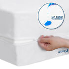Zippered Waterproof Mattress Protector Anti Bed Bug Box Spring Encasement Twin