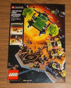 Rare Advertising LEGO Space Blacktron 6981 Aerial Intruder 6988 Info Center 1991