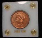 New Listing1854 Braided Hair Large Cent AU details - cleaned, etc