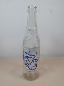 Vintage Donald Duck Beverages acl soda bottle 10 oz Walt Disney collectible 1953