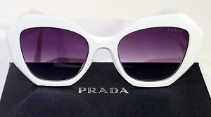 PRADA PR 16WS 142130 White Grey Gradient Women's 53 mm Sunglasses