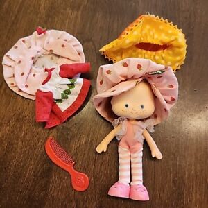 Strawberry Shortcake Doll Outfit Dress Orange Blossom Hat Pink Shoes Comb Lot