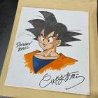 Rare Akira Toriyama's autographed colored paper Vintage Dragon Ball Son Goku JP