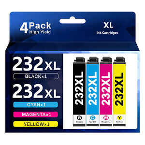 4PK 232XL 232 XL T232XL Ink Cartridge for Epson XP-4200 XP-4205 WF-2930 WF-2950