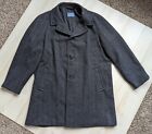 Vtg Pendleton Wool Tweed Overcoat Men's Sz 48 Coat Jacket Made in USA