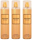 *PACK OF 3* GOLD RUSH by Paris Hilton for Women Body Fragrance Mist Spray 8.0 oz