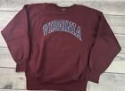 Vintage Champion Reverse Weave Sweatshirt Mens XL Maroon Virginia NCAA USA