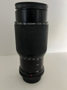 VIVITAR 80-200MM 1:4.5 MC Zoom Lens NO 28251801 58MM