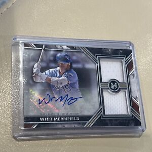 New Listing2022 Topps Museum Dual Relic Auto SWDRA-WM Whit Merrifield /399 Royals Autograph