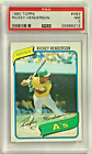 1980 Topps #482 RICKEY HENDERSON PSA 7 RC Great  Gift Sports Card