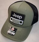 Jeep Patch on Richardson 112 Trucker Hat Snapback Loden/Black