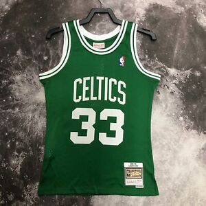 Larry Bird #33 Boston Celtics Green White Mitchell & Ness Swingman Jersey Mens