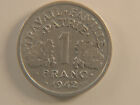 1942 ETAT FRANCAIS ALUMINUM 1 FRANC