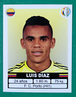 2021 ES Copa America #125 LUIS DIAZ Colombia Soccer Team Sticker Promo
