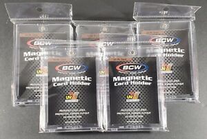 (5) BCW 35pt Magnetic Card Holders One Touch 35 pt 35 Point Lot