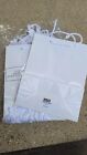 New Listing20 White Paper Gift Bags with Handles Packaging Merchandise Bag 10x8x4