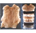 Rabbit Pelt - Genuine Leather Fur - Various Colors to chose from (12 in X 15 in)