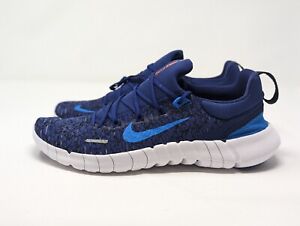 Nike Free Run 5.0 Next Nature Running Shoes Men's Royal Photo Blue FJ3996-455