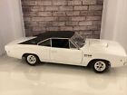 1:18 ERTL 1968 Dodge Charger Keith Block White On Black MA# 089