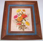 Vintage Robert Laessig Wood Frame Floral Lithograph Art Entitled 