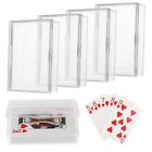 5pcs Blank Playing Card Case, Clear Card Deck Box Plastic Playing