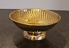Vintage Small Footed Brass Bowl Made In India 5x2