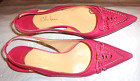 Calvin Klein pink leather high heel shoes  size 8 B