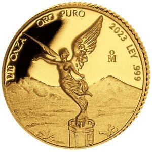 Libertad Goddess of Victory 1/10oz 999 Ounce Gold 2023 PP/Proof Gold Coin