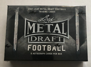 2021 Leaf Metal Draft Football Hobby Box