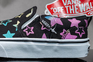 VANS ASHER FOIL STARS shoes for girls NEW & AUTHENTIC, size (YOUTH ) 6