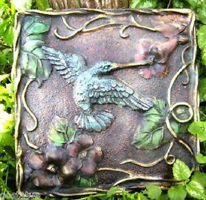 Hummingbird stepping stone mold garden casting mould reusable 13.5