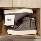Size 7 NEW UGG Womens Leather Platform Fashion Boots Sneakers Shoes Gray