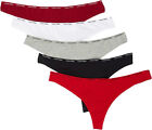 Calvin Klein Underwear Women's Signature Cotton Thong Pack, Small