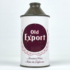 Old Export 12oz Cone Top Beer Can - Cumberland Brewing, Cumberland MD - IRTP