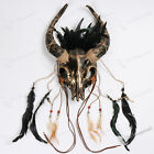 Scary Devil Animal Skull Bull OX Horns Mask Halloween Costume Masquerade Cosplay