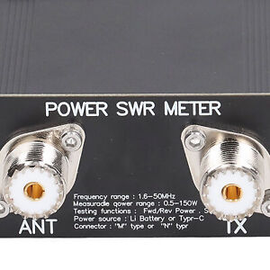 150W HF Standing Ratio Meter MF AM CW SSB 1.6‑50MHz Watt Meter