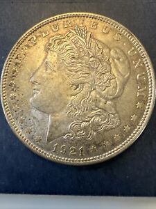 1921 morgan silver dollar AU $1 Beautiful Coin