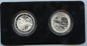 New Listing2022 Great Britain Britannia 1oz Proof & Reverse Proof Silver 2 Coin Set