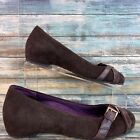 Dr Weil Milan Womens Brown Suede Arch Support Loafer Shoe Size 7M Hidden Wedge