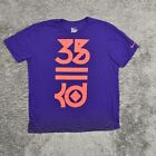 Nike Men's Adult Sz 2XL Tee Shirt T Purple KD 33 Athletic Casual Cotton