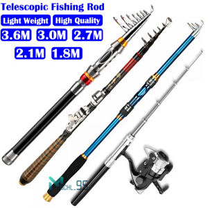 New ListingAdjustable Telescopic Fishing Rod for Travel Saltwater Freshwater Fishing Pole