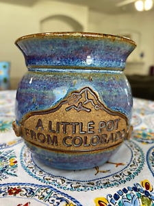 New ListingA Little Pot From Colorado, Stoneware/Pottery, Handmade FREE SHIPPING, 3.5” tall